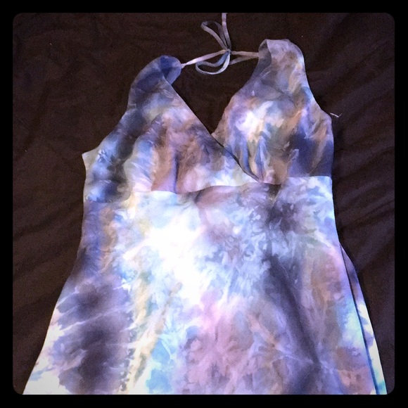 Alyn Paige blue tie-dye dress 13/14 - Picture 1 of 2